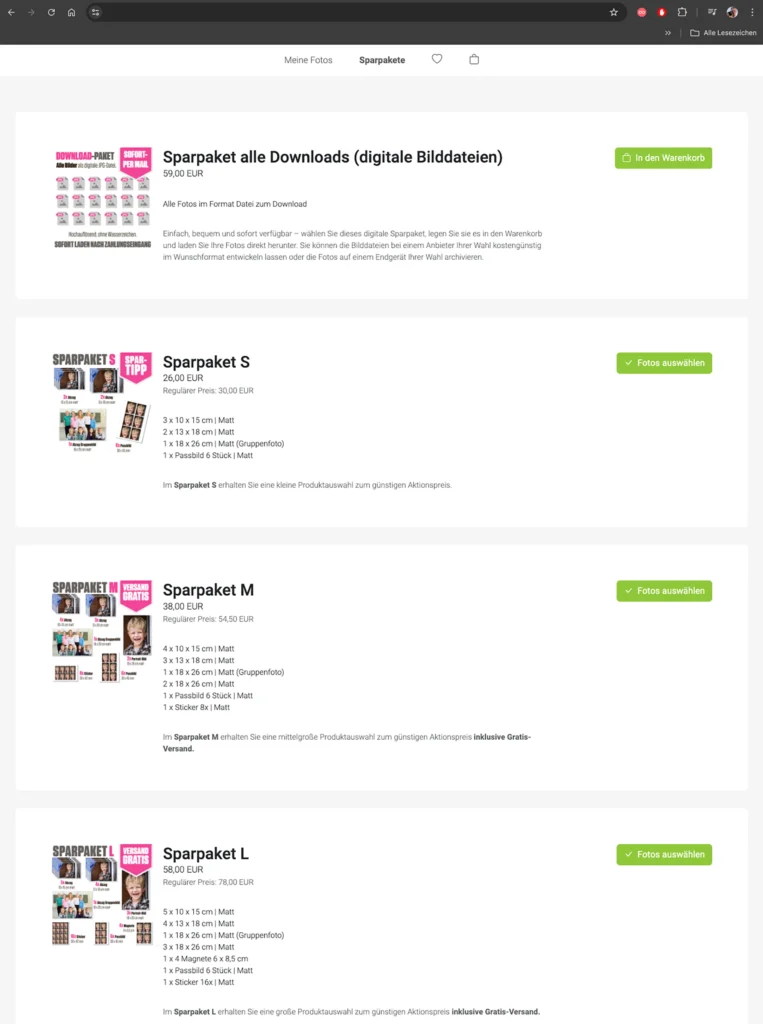 Als Kita Fotograf für Kindergärten biete ich Sparpakete für jedes Budget an.